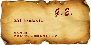 Gál Eudoxia névjegykártya